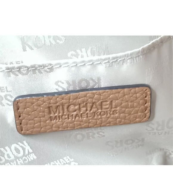 Michael Kors Collins Leather Satchel Handbag Travel Brown Medium Size - Picture 11 of 11